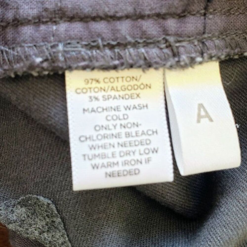 Ann Taylor LOFT Marisa Chino Trousers Size 2 Flat Front Dark Gray - Picture 8 of 8